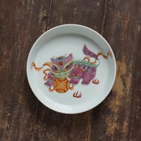舞獅文皿 PA079