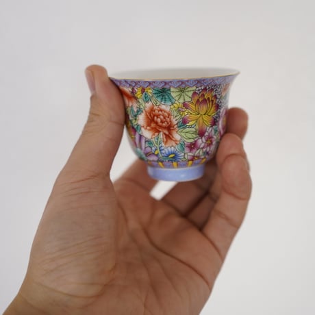 仿琺瑯彩茶杯 PH004