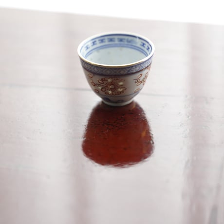 青花描金玲瓏茶杯 PF108