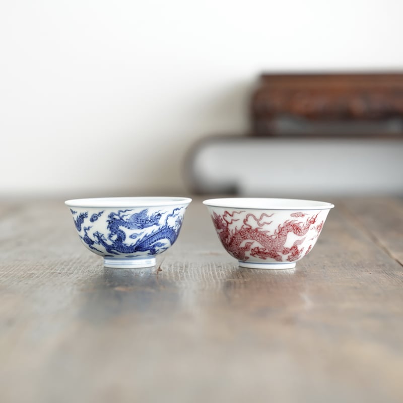 青華釉裏紅　山水紋花口大皿　送料込み0801 青華釉裏紅 山水紋花口大皿 送料込み0801 - メルカリ