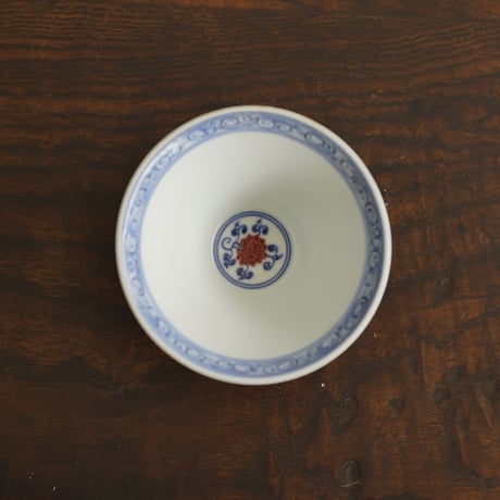 釉里紅松竹梅紋茶杯 PF143