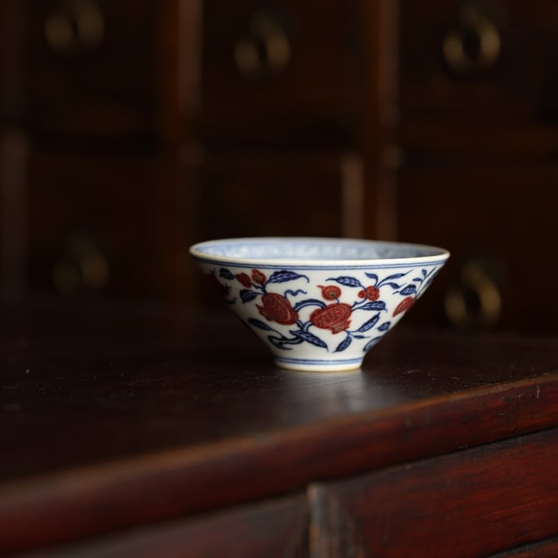 ☆茶3  加藤利昇　黒釉丸紋　四季草花　茶碗　タエトサ　東さ6-0625⑧ 茶道具 抹茶茶碗 金青海波 花丸四季草花、京焼 三代 加藤利昇作