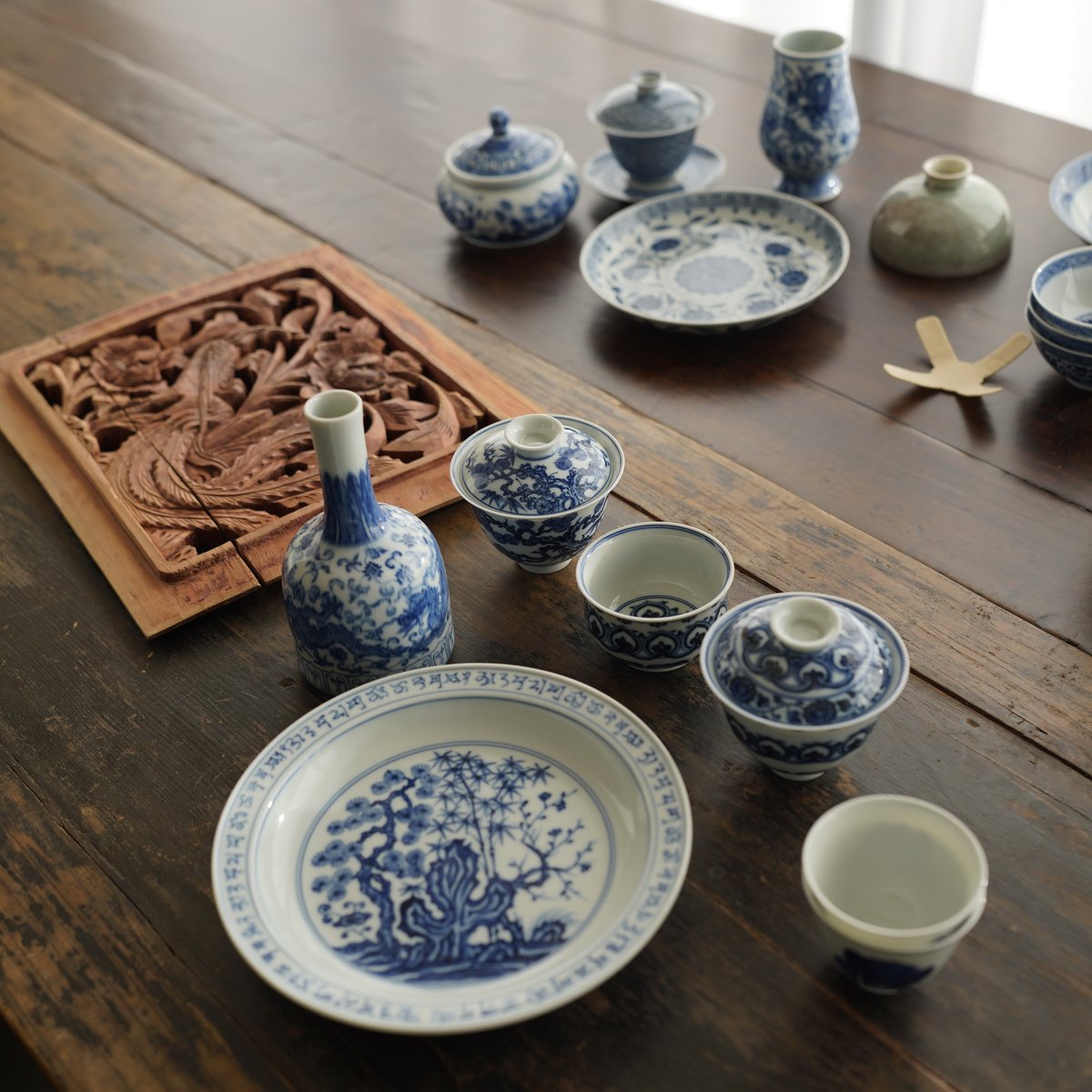 青花松竹梅二才蓋碗 PF239 | Looking For 物色