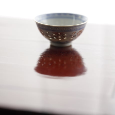 青花描金玲瓏茶杯 PF110