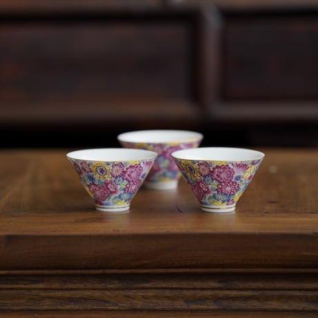仿琺瑯彩茶杯 PH019