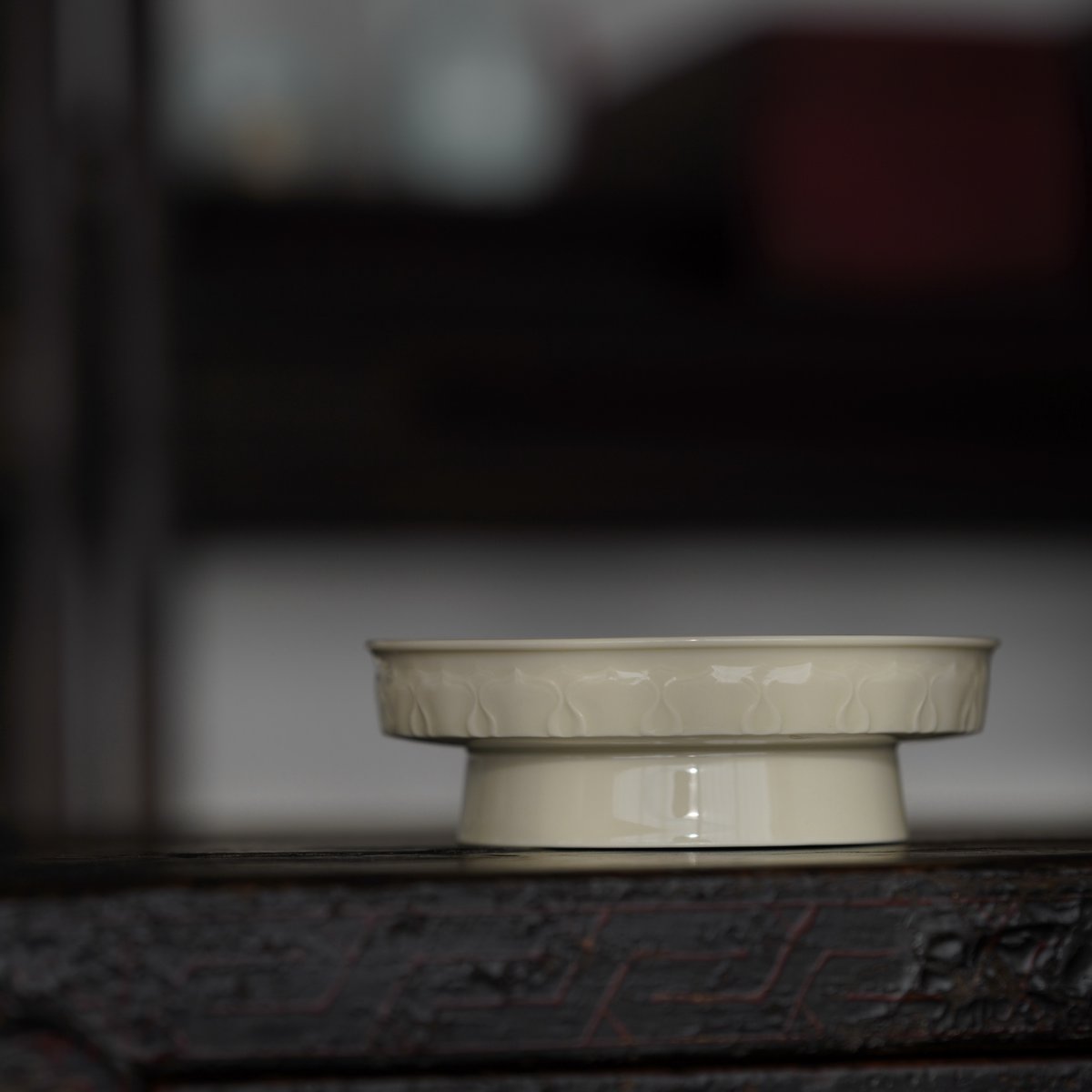 草木灰蓮座お皿 PB120 | Looking For 物色