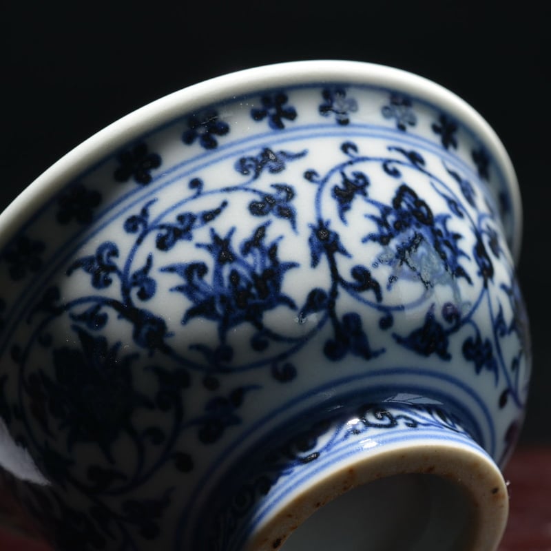 明永楽款青花圧手杯 PC003 | Looking For 物色