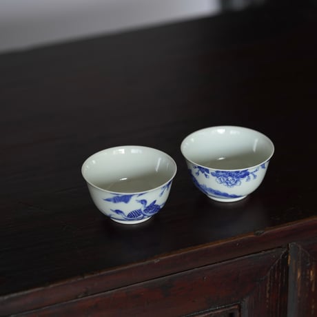 青花鴨紋茶杯 PF178