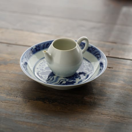 青花魚藻紋皿 PF238