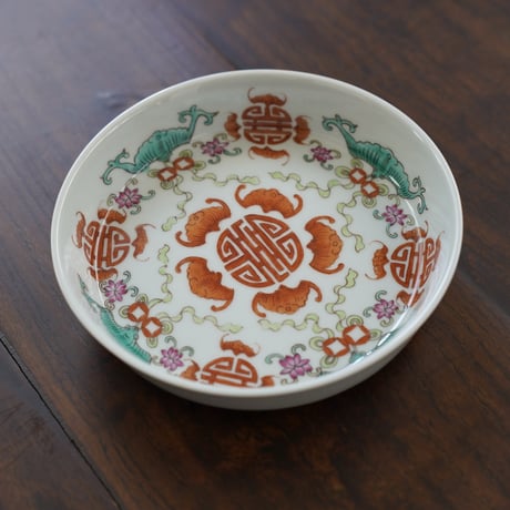 粉彩仿古お皿 PA063