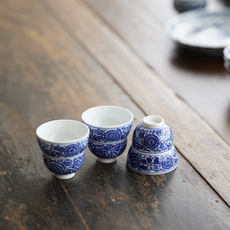 青花纏枝蓮紋葫芦杯 PF252 | Looking For 物色