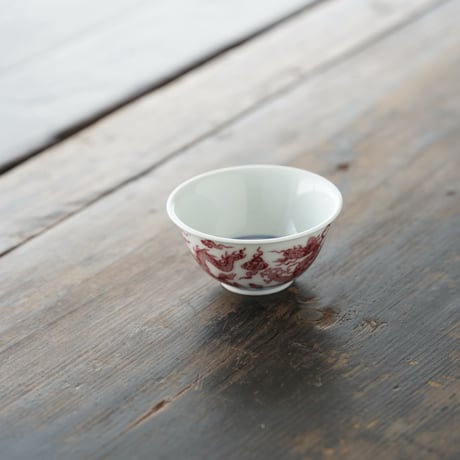 青花釉里紅龍紋茶杯 PF226