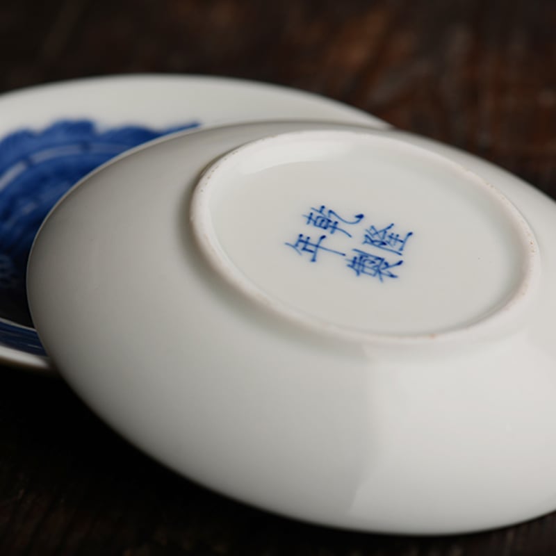 食器 Y Y Y 手描き染付皿 PC034 | Looking For 物色