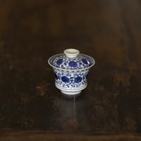 缠枝蓮紋二才蓋碗 PF233