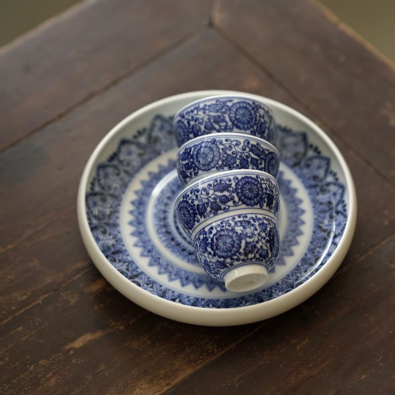 青花纏枝蓮紋葫芦杯 PF252 | Looking For 物色