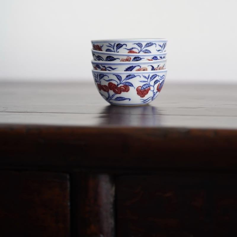 釉里紅瓜果紋茶杯 PF146 | Looking For 物色