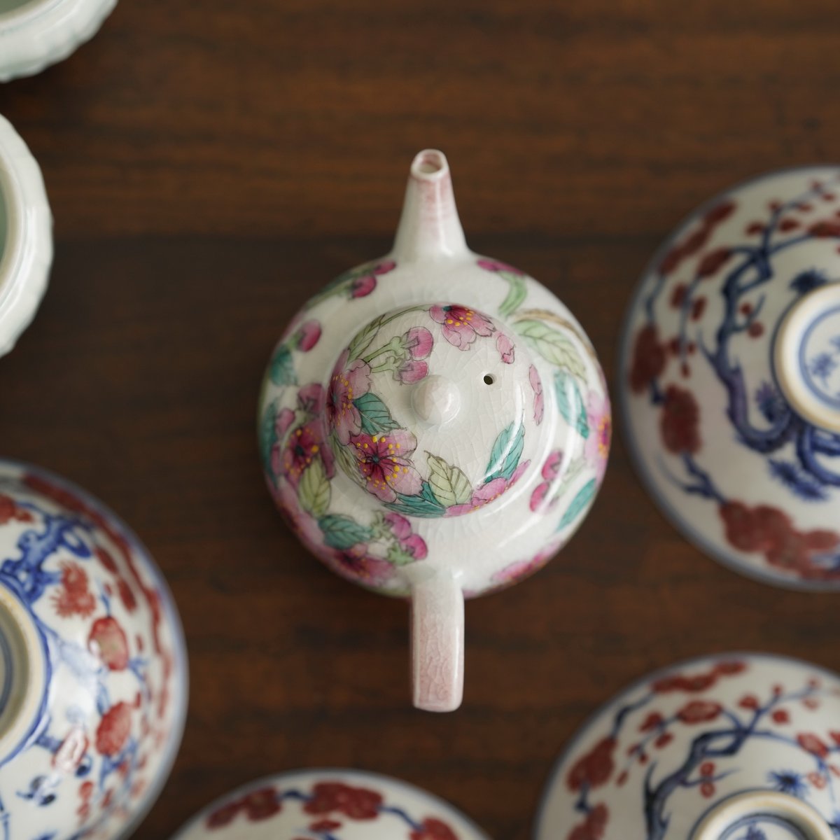 粉彩桜茶壺 PF138 | Looking For 物色