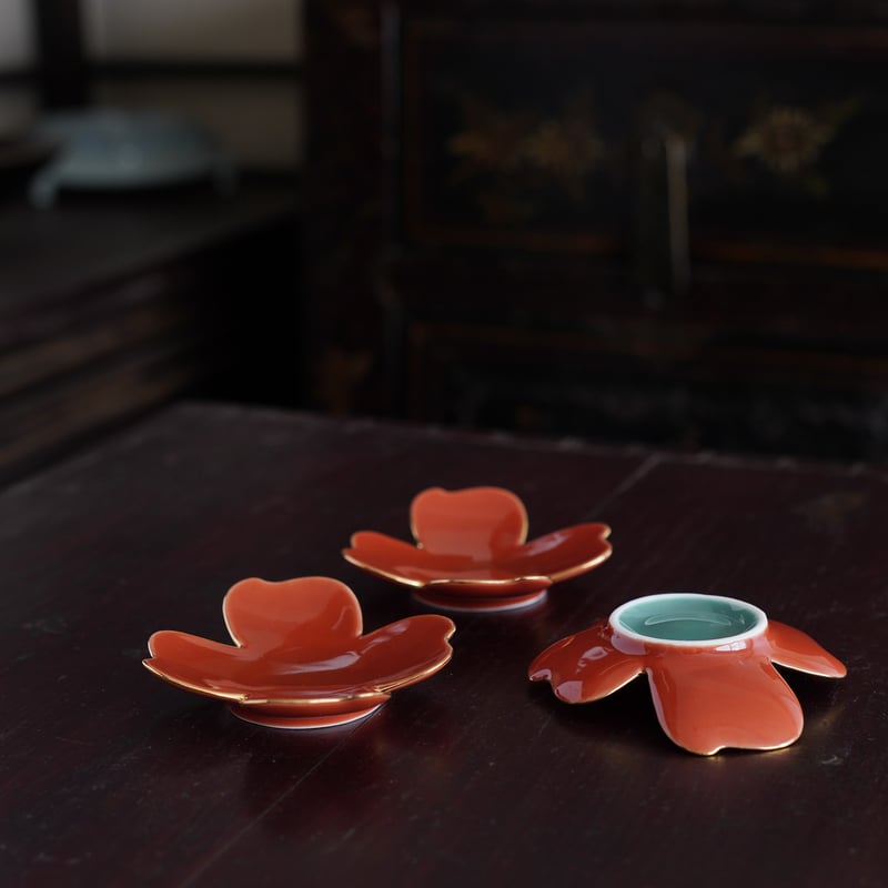 未使用 茶びつ 茶托 セット 重枝梅睦 定価48000円 000000005506_xpiH4vS.jpg