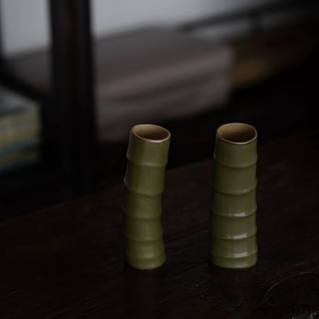 茶葉末釉竹節花瓶 PF101