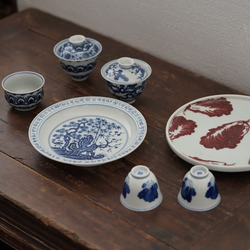 青花松竹梅二才蓋碗 PF239 | Looking For 物色