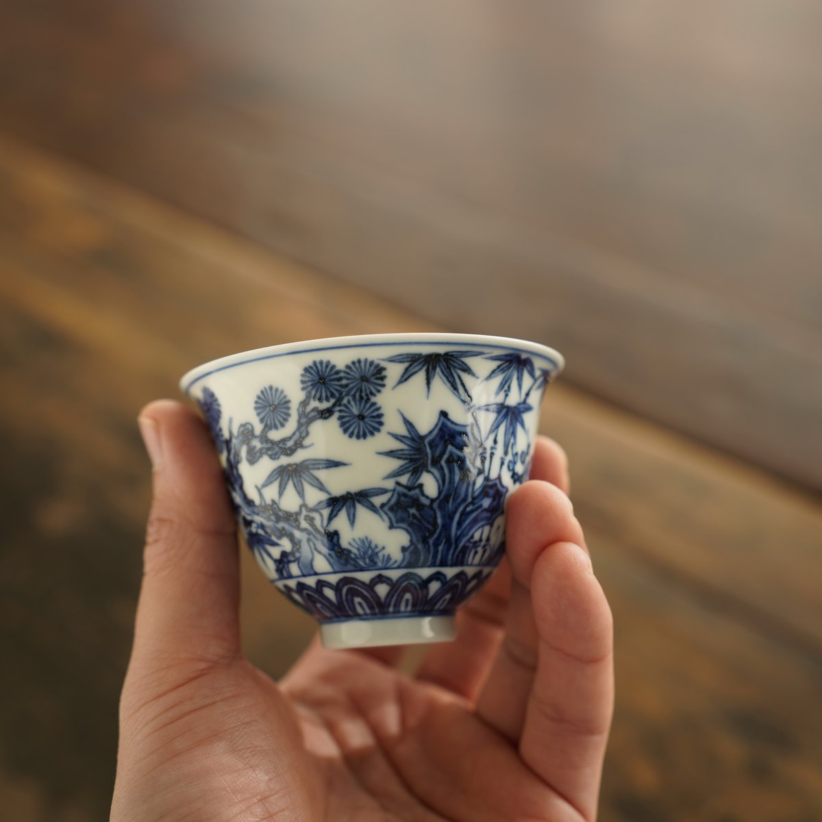 青花松竹梅二才蓋碗 PF239 | Looking For 物色