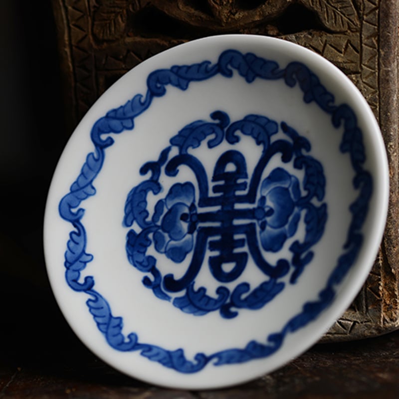 手描き染付皿 PC034 | Looking For 物色