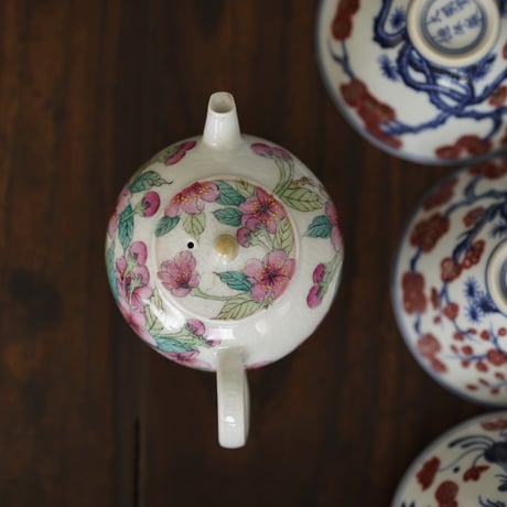 粉彩桜茶壺 PF137