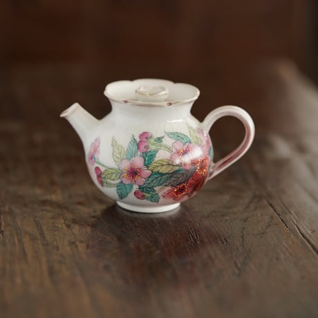 粉彩桜茶壺 PF139