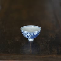 青花鳳紋鶏心杯 PF161
