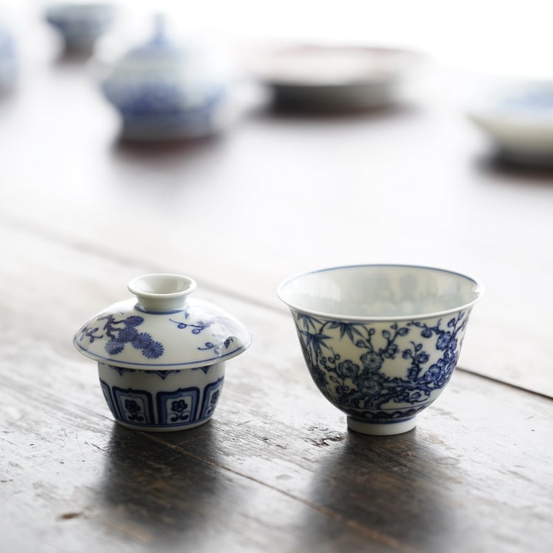 青花宝相蓋置 PF247 | Looking For 物色