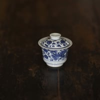 青花双鳳紋蓋碗 PF214