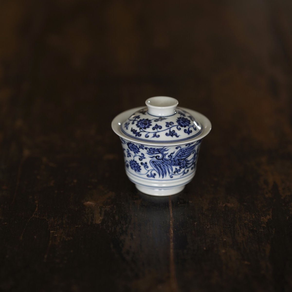 青花双鳳紋蓋碗 PF214 | Looking For 物色