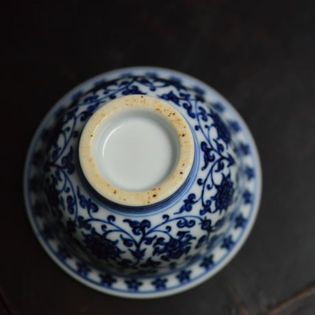 明永楽款青花圧手杯 PC003