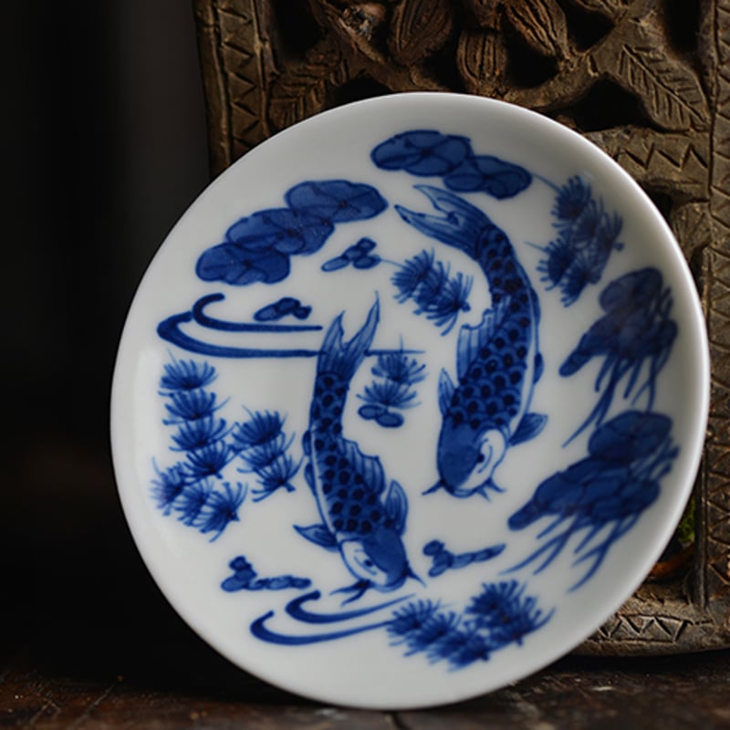 手描き染付皿 PC034 | Looking For 物色