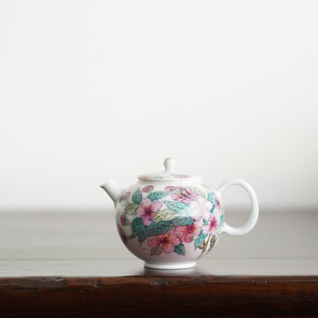 粉彩桜茶壺 PF137