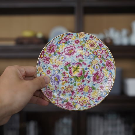 仿琺瑯彩お皿 PZ019