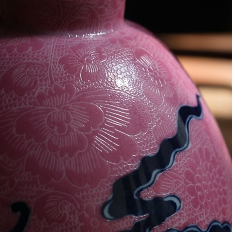 過墙紋扒花茶杯 祥雲蝙蝠 PC071