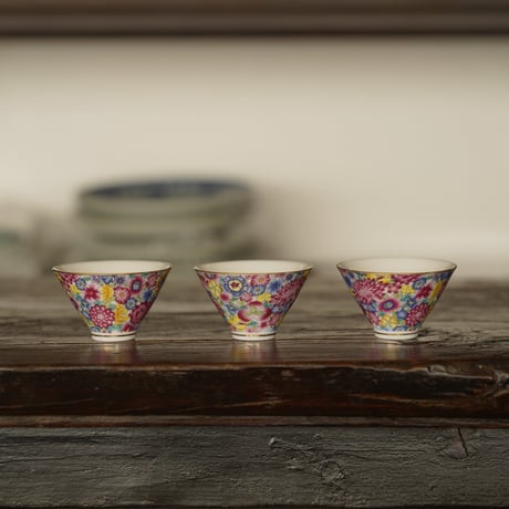 仿琺瑯彩茶杯 PH019