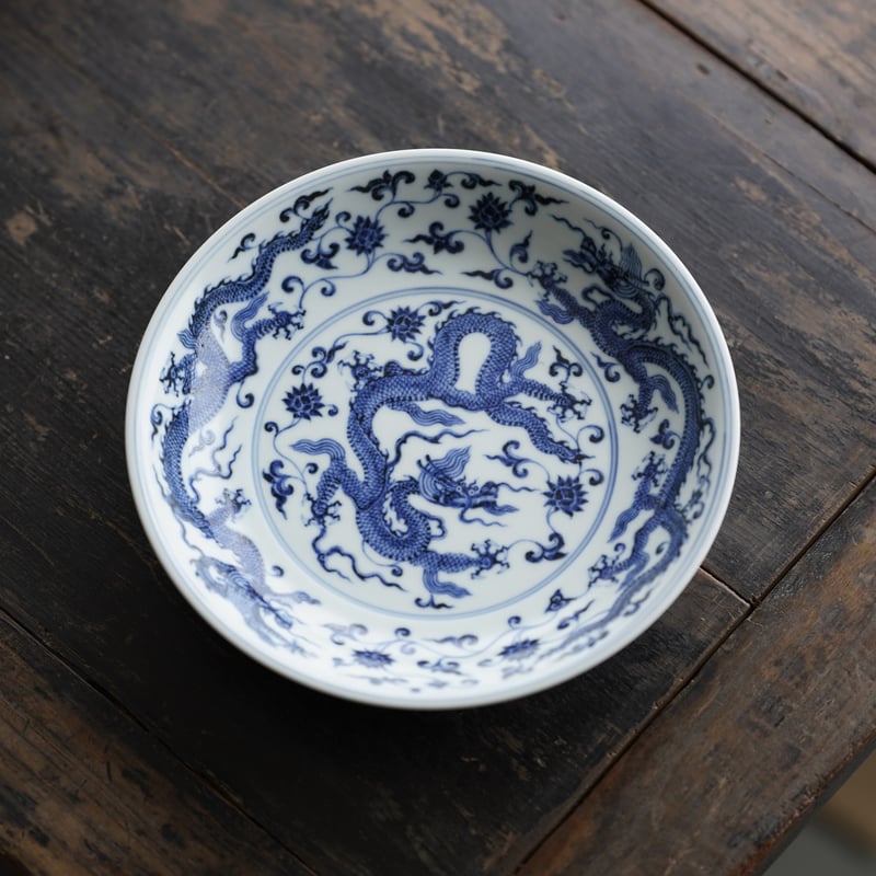 青花龍紋皿 PF036 | Looking For 物色