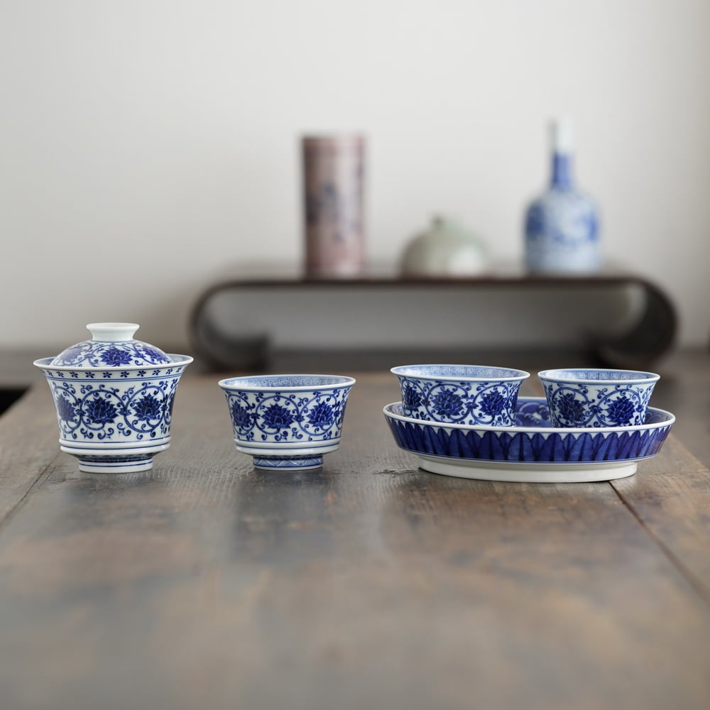 缠枝蓮紋二才蓋碗 PF233 | Looking For 物色