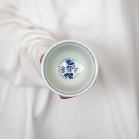 明永楽款青花圧手杯 PC003