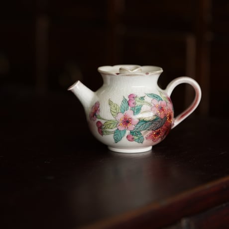 粉彩桜茶壺 PF139