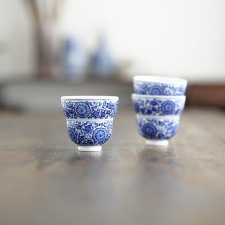 中国美術 青花 古染付 碗 在銘 φ14cm 仕服 茶道具伝来 YC164 中国美術 青花 古染付 碗 在銘 φ14cm 仕服 茶道具伝来 YC164 中国