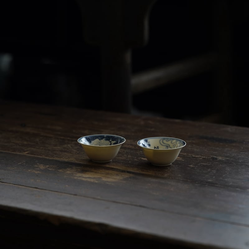 青花松雲紋茶杯 PE017 | Looking For 物色