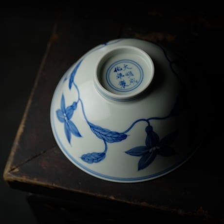 成化款栀子紋碗 PC100