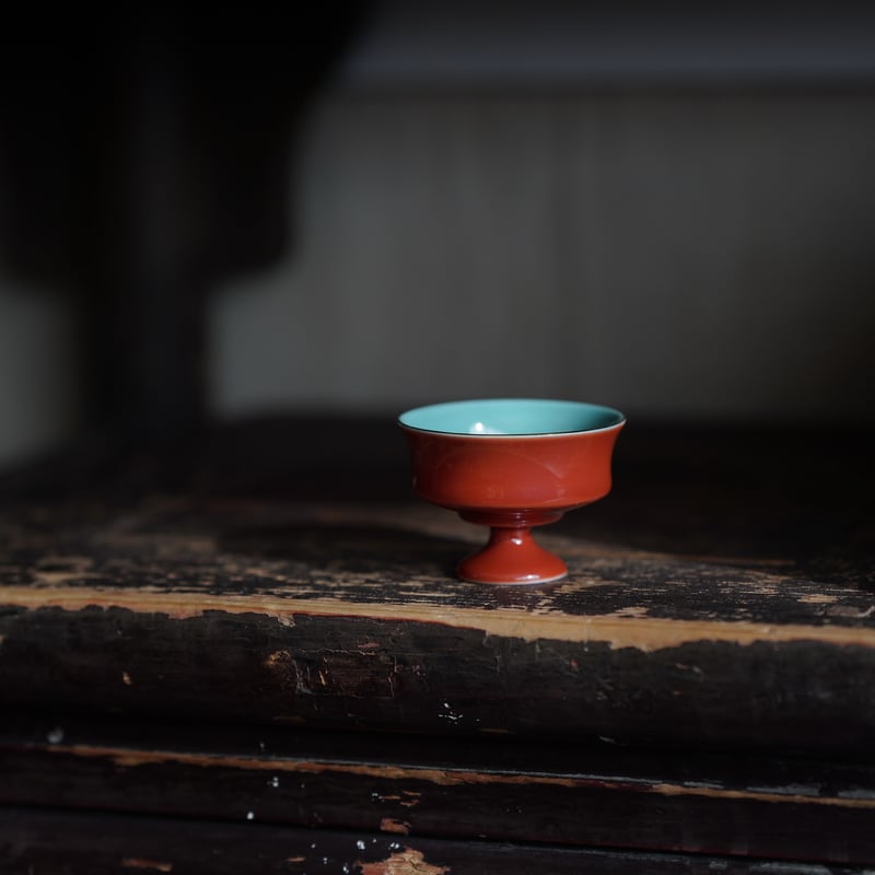 朱釉高足茶杯 PB158 | Looking For 物色