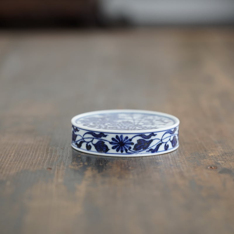 青花松竹梅蓋置 PF242 | Looking For 物色