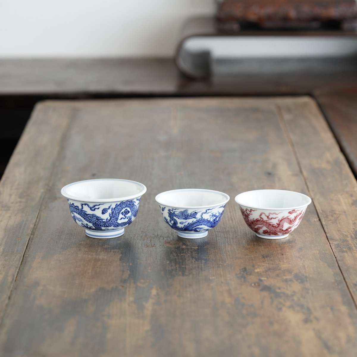 青花龍紋圧手杯 PF227 | Looking For 物色