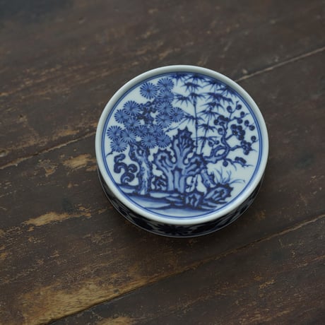 青花松竹梅蓋置 PF242