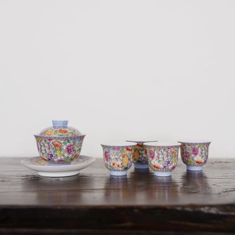 仿琺瑯彩茶杯 PH004